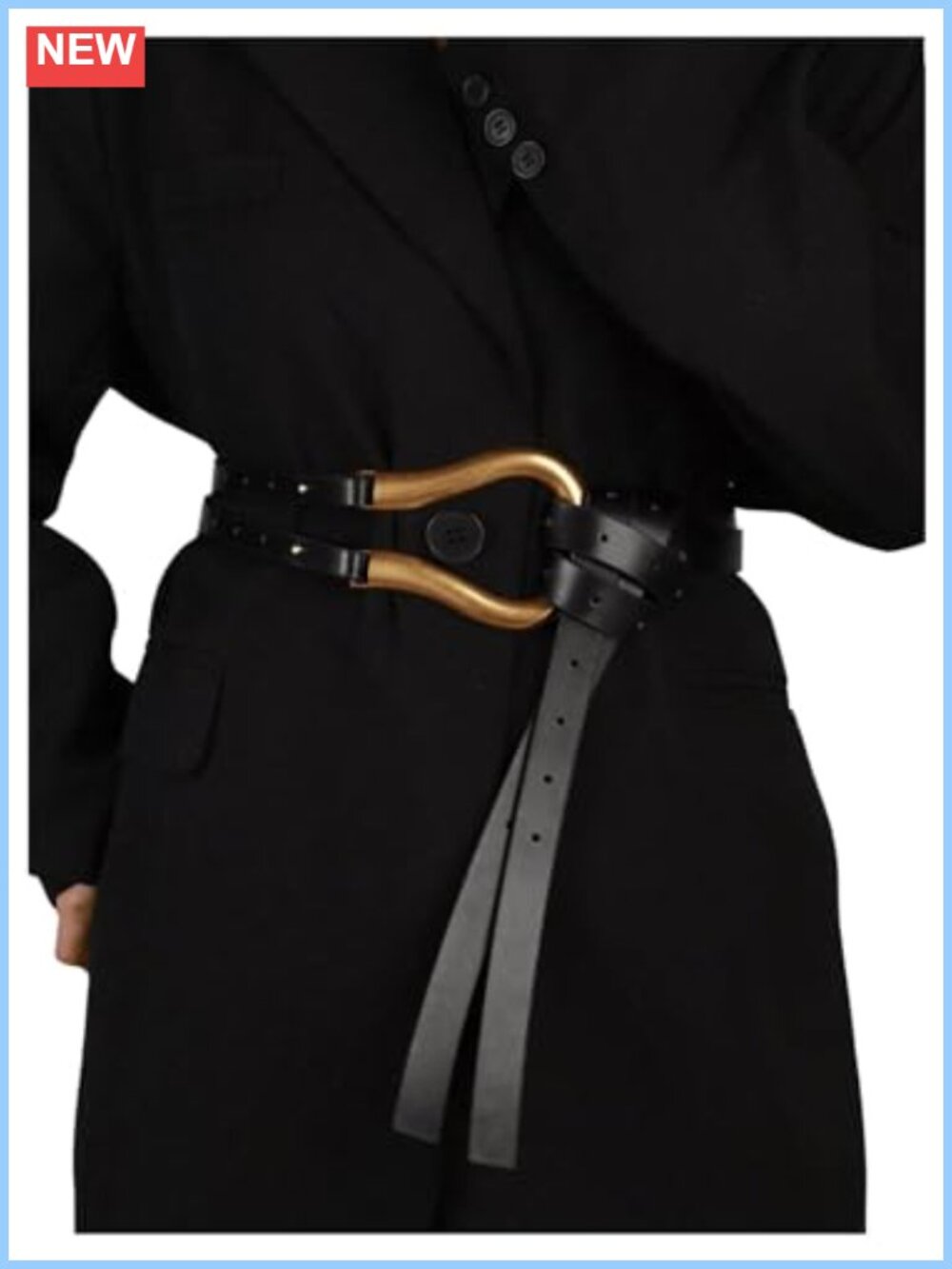 Medieval Renaissance Belt PU Leather Alloy Ring Cosplay Costume Accessory